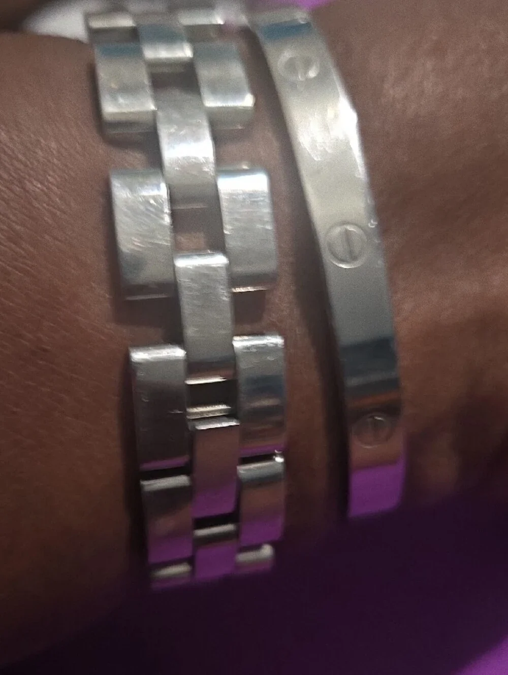 Coach Silver-Tone Bracelet Watch with Black Dial